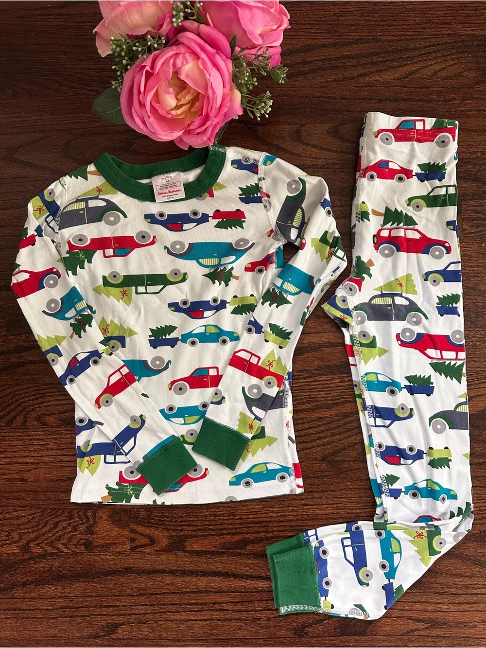 Hanna Andersson long john pajamas, size 130/8US